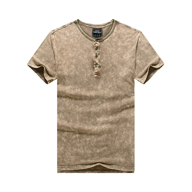 Wholesale direct sales casual slim letter short sleeve geometric pattern T-shirt men tops