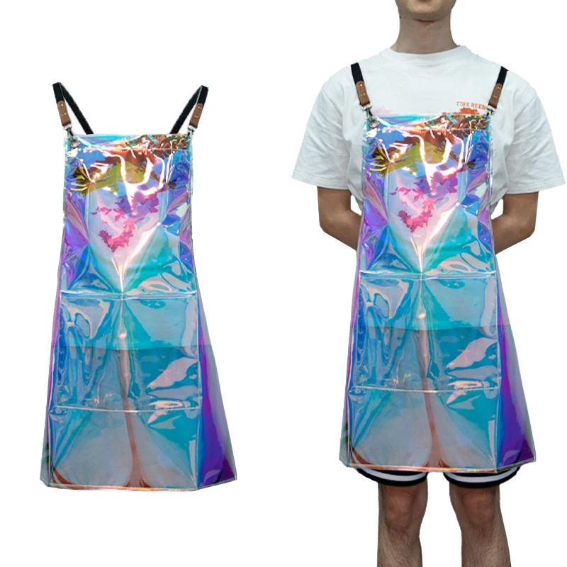 Custom Print Transparent Clear Tpu Apron high Quality Waterproof Tpu Apron aprons Kitchen Waterproof Transparent