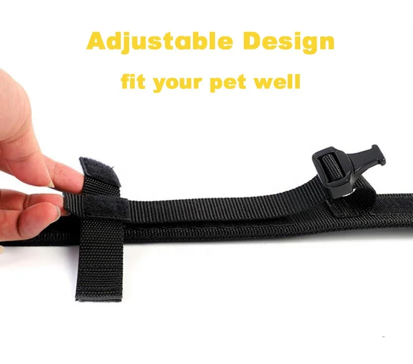 Wholesale Thick Durable Martingale Custom Adjustable Nylon Training Dog Collar with Handle
