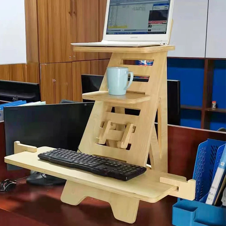 Подставка из фанеры для монитора настольного компьютера устойчивая регулируемая высота конвертер ноутбука рабочей станции