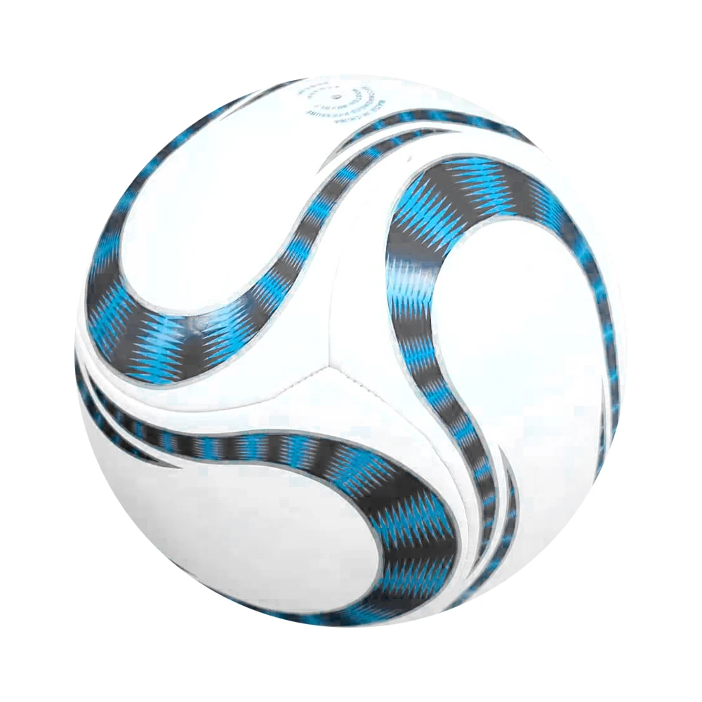 grain surface 25% butyl bladder deflated packing 6-panel soccer ball