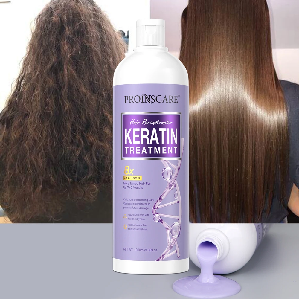 Pro Tech Brazilian Keratin Hair Treatment Private Label 1000ml Repair Hair Straightening Cream Keratin Smoothing