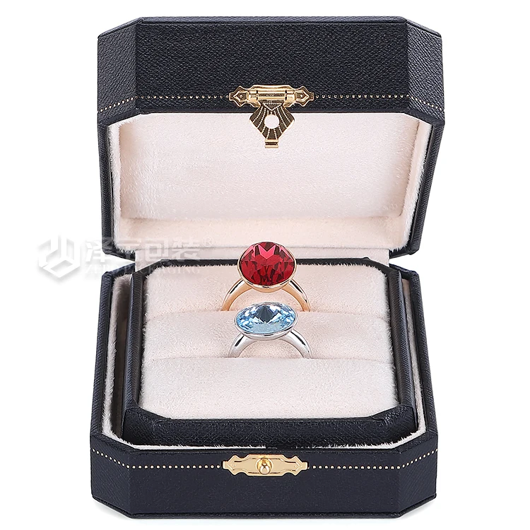 Zebo High-End Oem Odm In stock wholesale red luxury ring jewellery packing set custom jewelry box gift packaging free sample