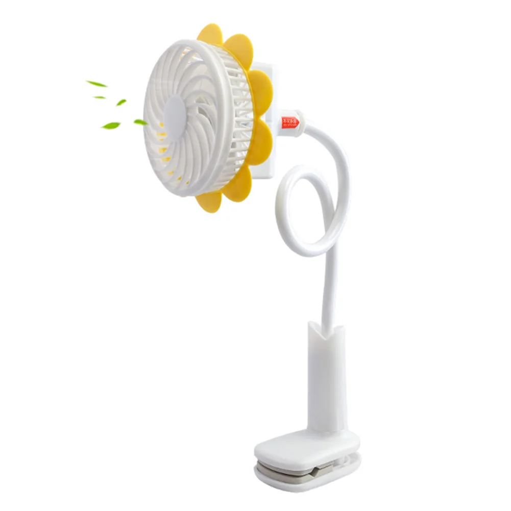 
Mini Handheld Stroller Fan 1200mAh Portable Car Seat Baby Fan USB Rechargeable Buggy Clip-on Fan for Camping Travel Outdoor 