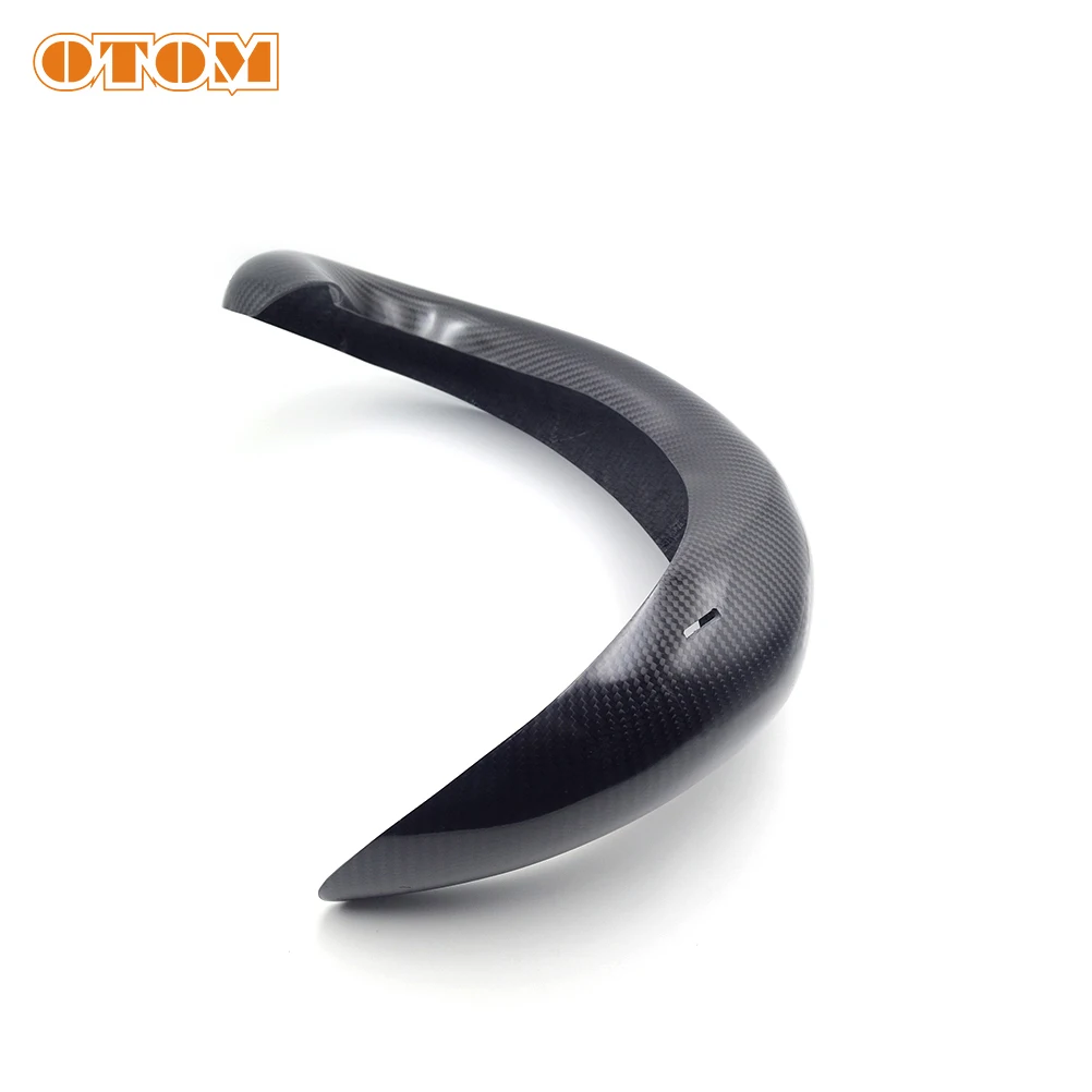 OTOM Off-road Motorcycle 2 Stroke Carbon Fiber Exhaust Cover Guard Protection For KTM HUS QVARNA GASGAS 250 300 HENGJIAN Z300
