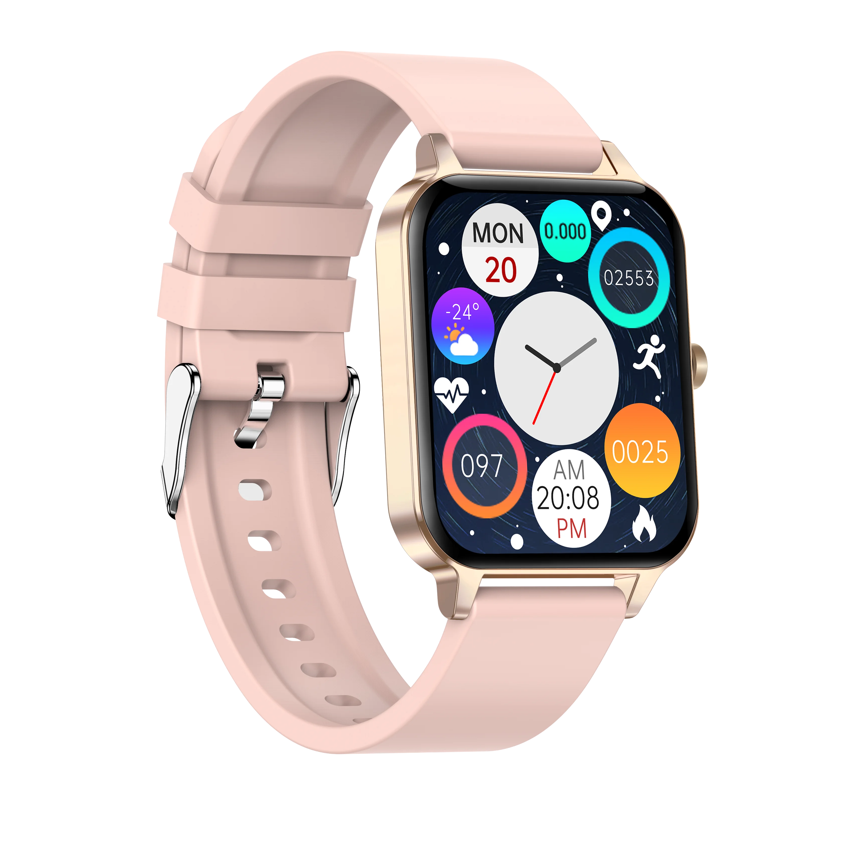 Manufacture Factory Stock Wholesale MX7 Health Monitor Heart Pressure Music Call Body Temperature Measuring Smart Watch