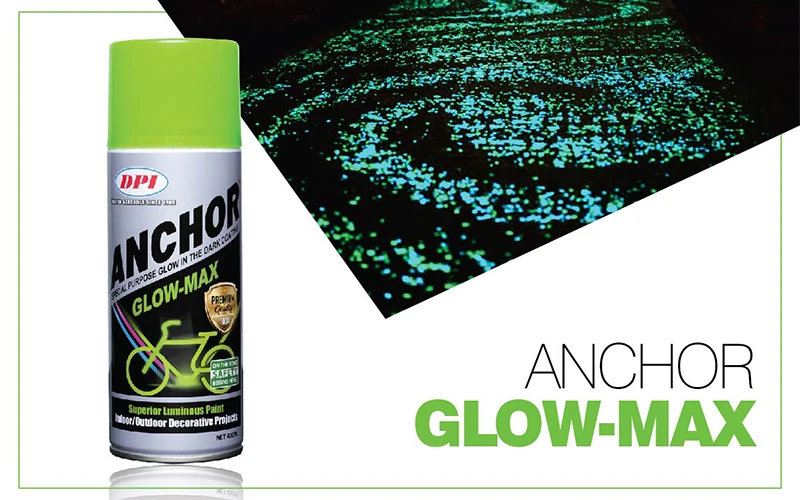 Спрей-краска, хорошо светящаяся ночью в темноте, премиум-класса, может использоваться в декоративных целях