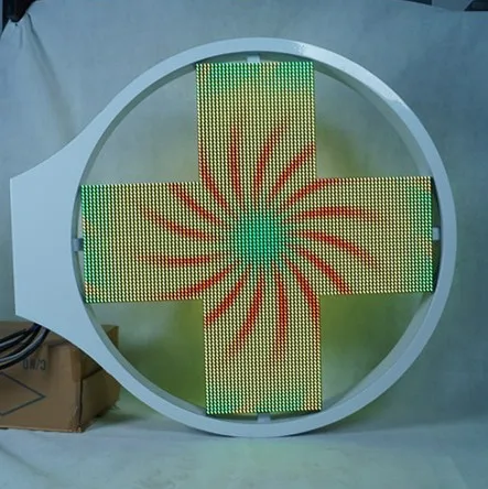 shenzhen good quality Double Side led cross edit software Sign for pharmacy outdoor