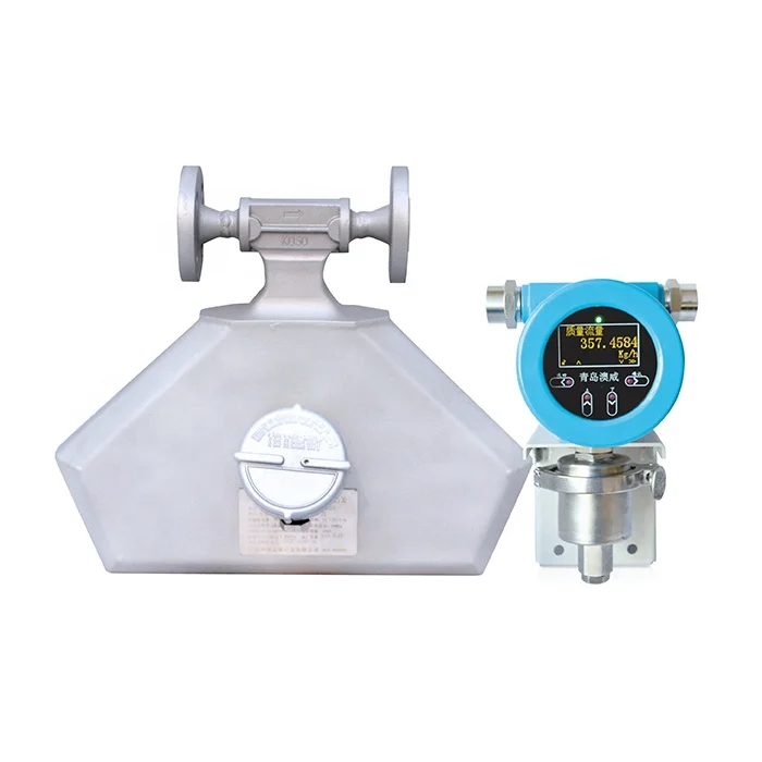 Gas Coriolis Mass Flow Meter Intelligent Type Digital Display gas mass flow meter