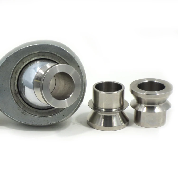 Processing machining rod end high misalignment spacer for heim joint