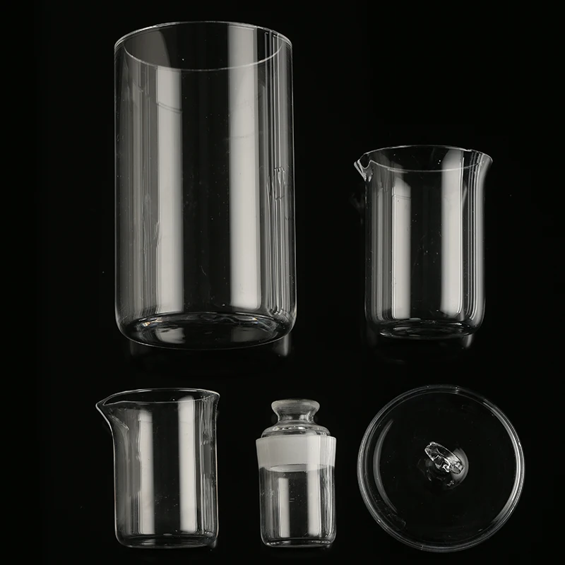 customized transparent flat bottom quartz glass crucible melting quartz laboratory crucible beaker