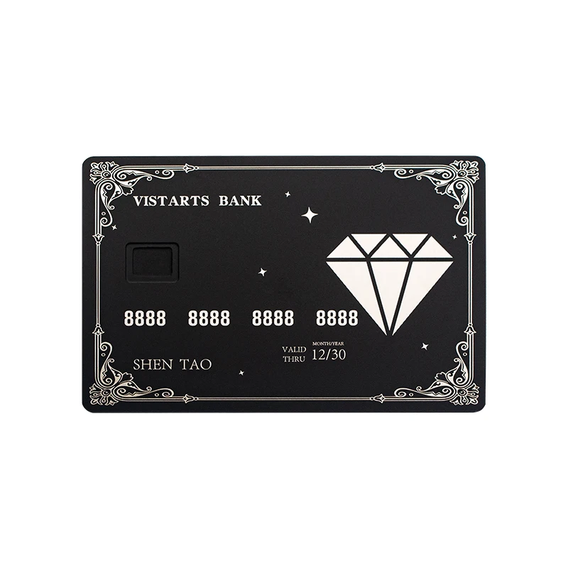 High-end Customize Metal Bank Card Chip Slot Magnetic Stripe Stainless Steel Credit Card