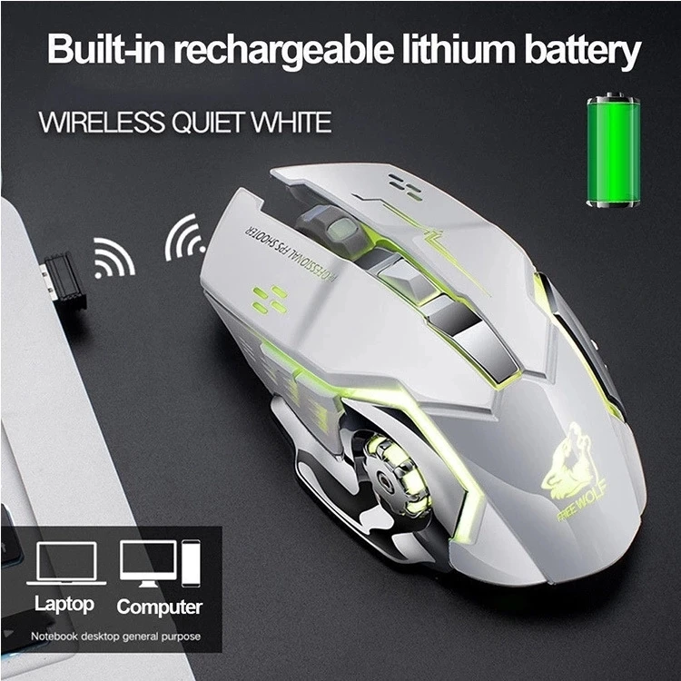  Эргономичная перезаряжаемая мышь guangdong 2 4G компьютерная беспроводная игровая logitech для