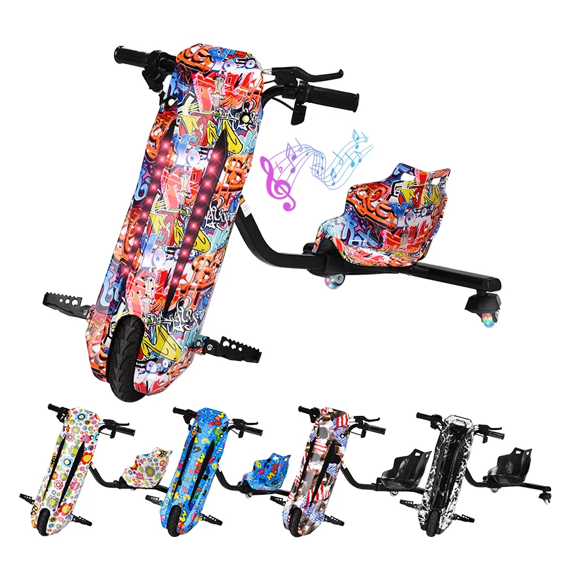 China factory new model electric 3 wheel 360 drifting scooter for kids