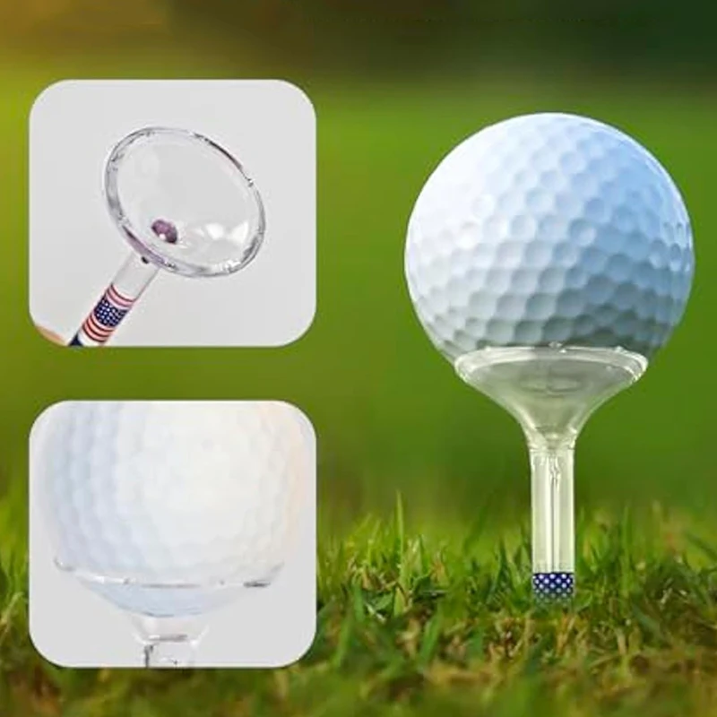 Custom Bulk Painted Prong 54mm 70mm 83mm Logo In Striped Castle De Pink Bamboo Wooden Golf Tees