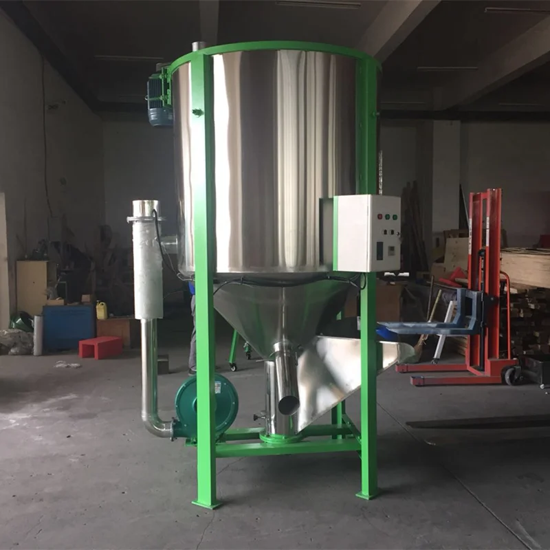 Mixing raw materials evenly and quickly stainless steel vertical plastic mixer
