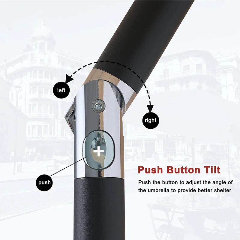 High Quality Patio Outdoor Market Parasols Big White Patio Umbrella For Garden Table