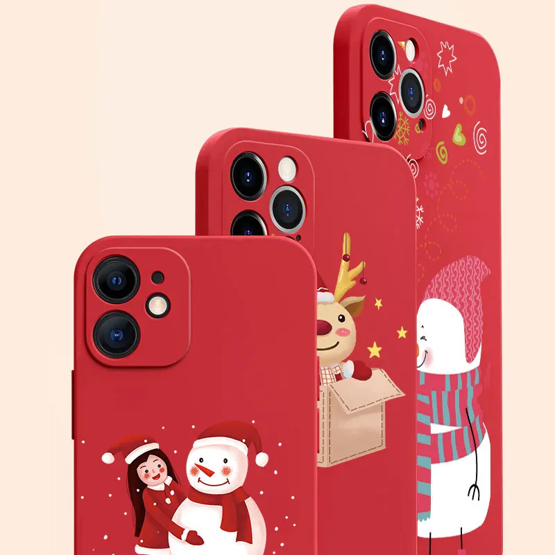 Wholesale  Merry Christmas Design Soft Cover TPU  mobile phone case cell phone case  for iPhone 11 /12/13 ProMax