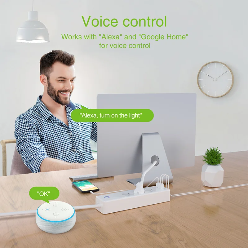 Original factory supply USB fast charge smart multi plug 3 AC outlet extender eu socket surge protector universal power strip