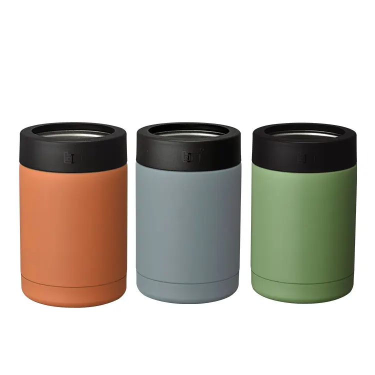 High Quality Multicolor 12 Oz Stainless Steel Slim Tumbler Can Cooler With Lid