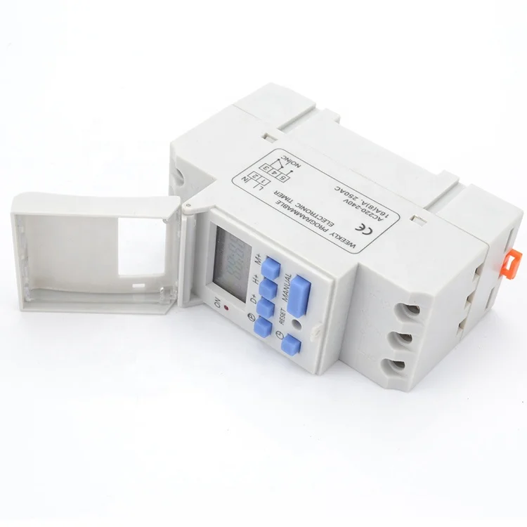 Din Rail Programmable Digital Timer Switch Relay Controller Power 220V 230V 6A 10A 16A 20A 25A
