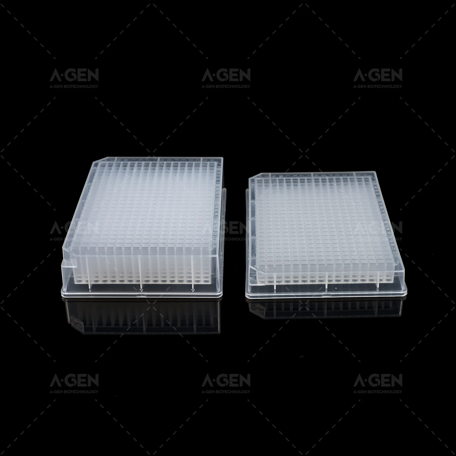 microplastic,V bottom PP 384 square Deep Well Plate 120ul for Nucleic Acid Extraction
