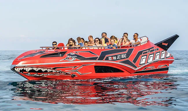 Alesta Marine Luxury Commercial Jet Boat YELLOW New Fiber Glass Entertainment Speed Boat Best Quality White Ocean Sea Lake River