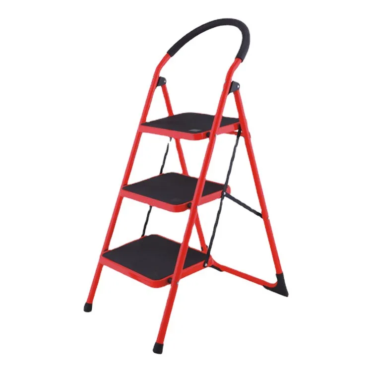 Wholesale Customization Household 2-5 Folding Step Ladder Aluminum Alloy Folding Ladder Portable Home Metal Ladder