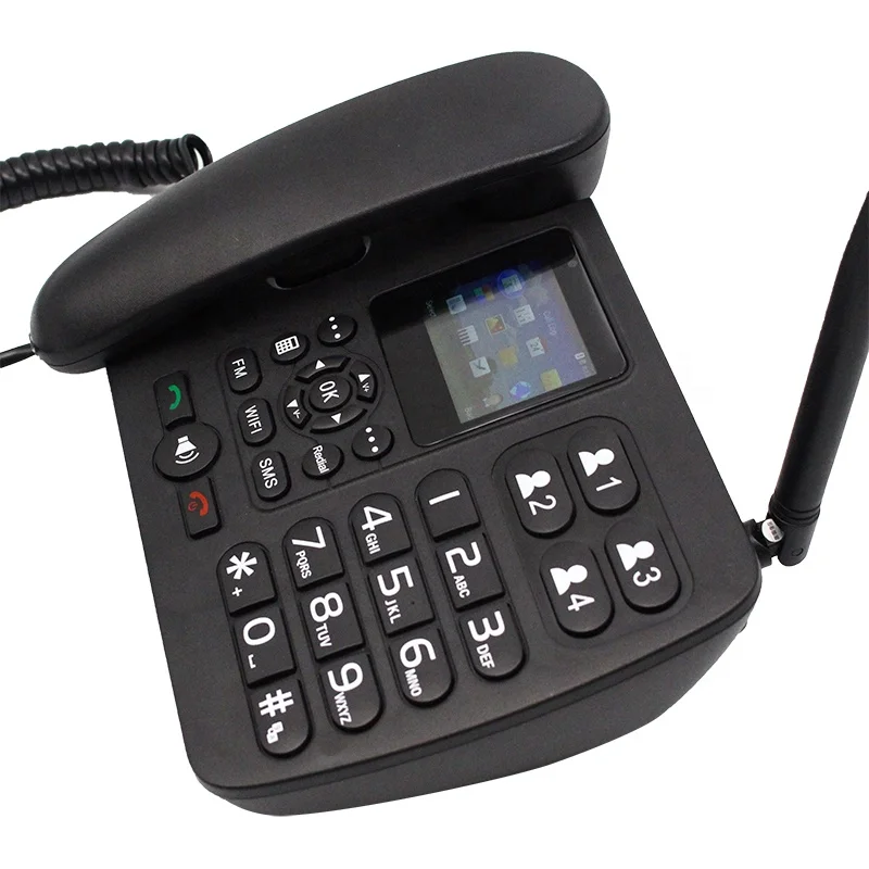 FWP Lte Wcdma Gsm Sim TF card  Fixed Telephone with Wifi Hotspot Voip Volte Wireless Desk Telephone