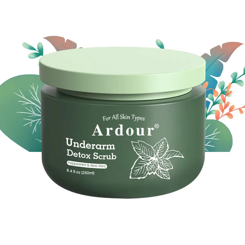 body scrub cream Removing Odor Deep Cleanse and Exfoliating Aloe Vera and Walnut Shell Powder Underarm Scrub