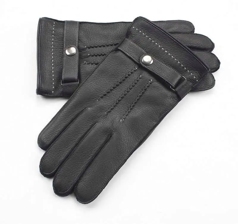 Wholesale high quality factory pew leather gloves men winter driving gloves winter gloves