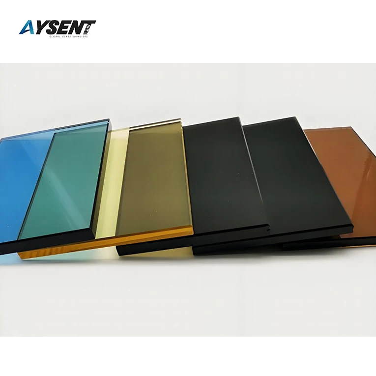 China Factory Supply  4mm Ocean Blue Dark Grey Reflective Glass Price Anti-reflective And UV Protective Glass For Art