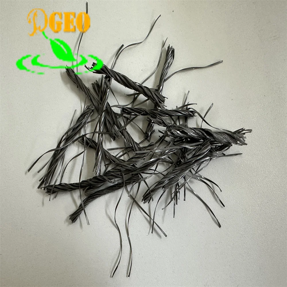 Polypropylene macro twisted fiber braid fiber for concrete