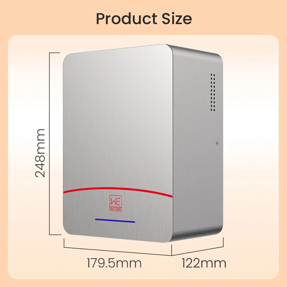 Commercial Lockable High Speed Wall Mount Automatic Sensor HPEA Hand Dryer With Hot and Cold Modes for Hospital