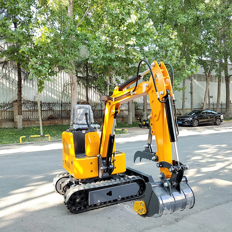 Free shipping !! New function Cheap 13.5 HP B&S Gas Engine Hydraulic Compact Backhoe Tracked Micro Excavator Garden Machine