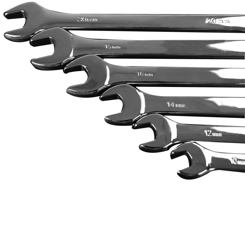 EVERTE Mirror Appearance Wrench 6~32mm High Quality Carbon Steel Dual-Purpose Torx Open Metric Wrench