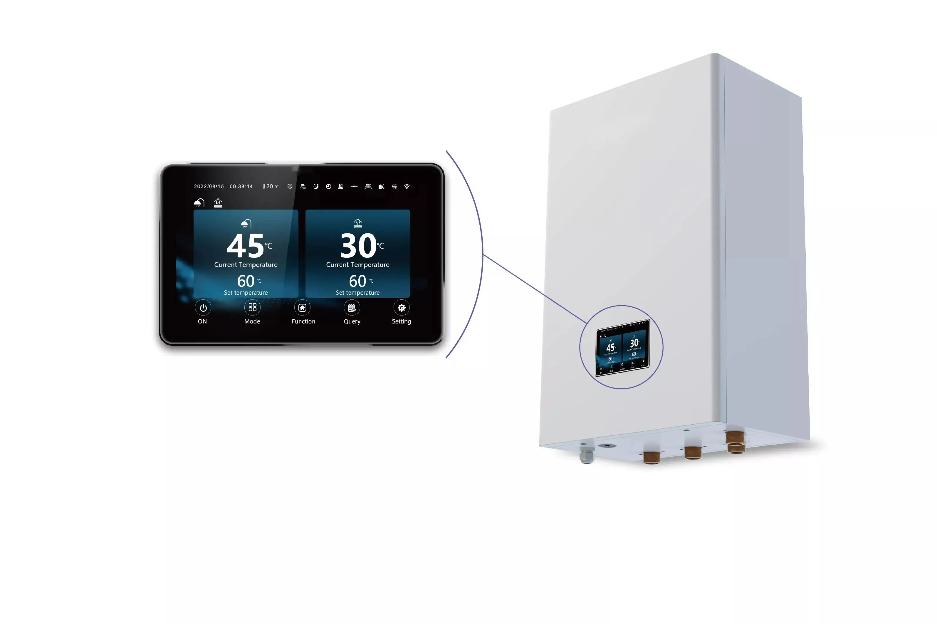 Micoe Wall-Mounted and Floor-Standing Hydraulic Module for R290 R32 Monoblock Heat Pump Heating Cooling Hot Water System OEM