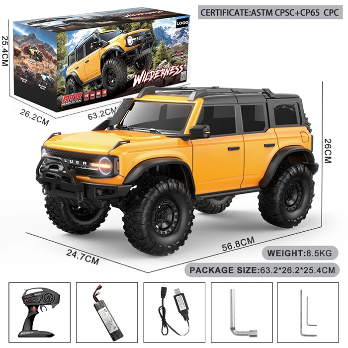 4wd 1/10 Rc Truck Climbing Crawler High-Speed Cars Remote Control Truck Climbing Vehicle Rc Off-Road Car