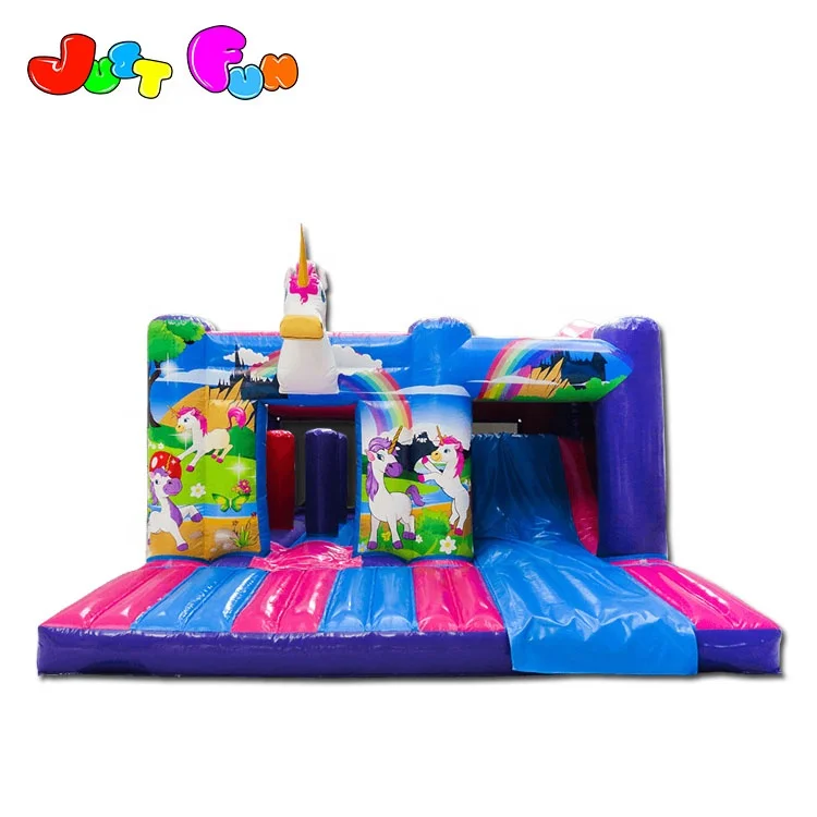 inflatable Unicorn Multi-play Activity Centre commercial kids combo inflatables