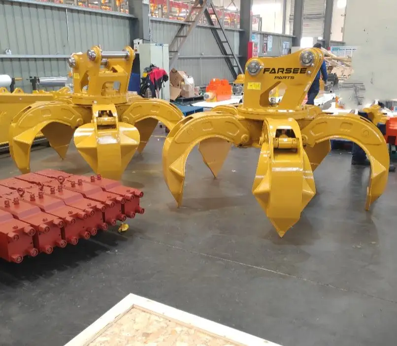Farsee Tech гидравлический Грейферный зажим для экскаватора FEOG1724 роторный Гидравлический Грейфер экскаваторов 17-24 т