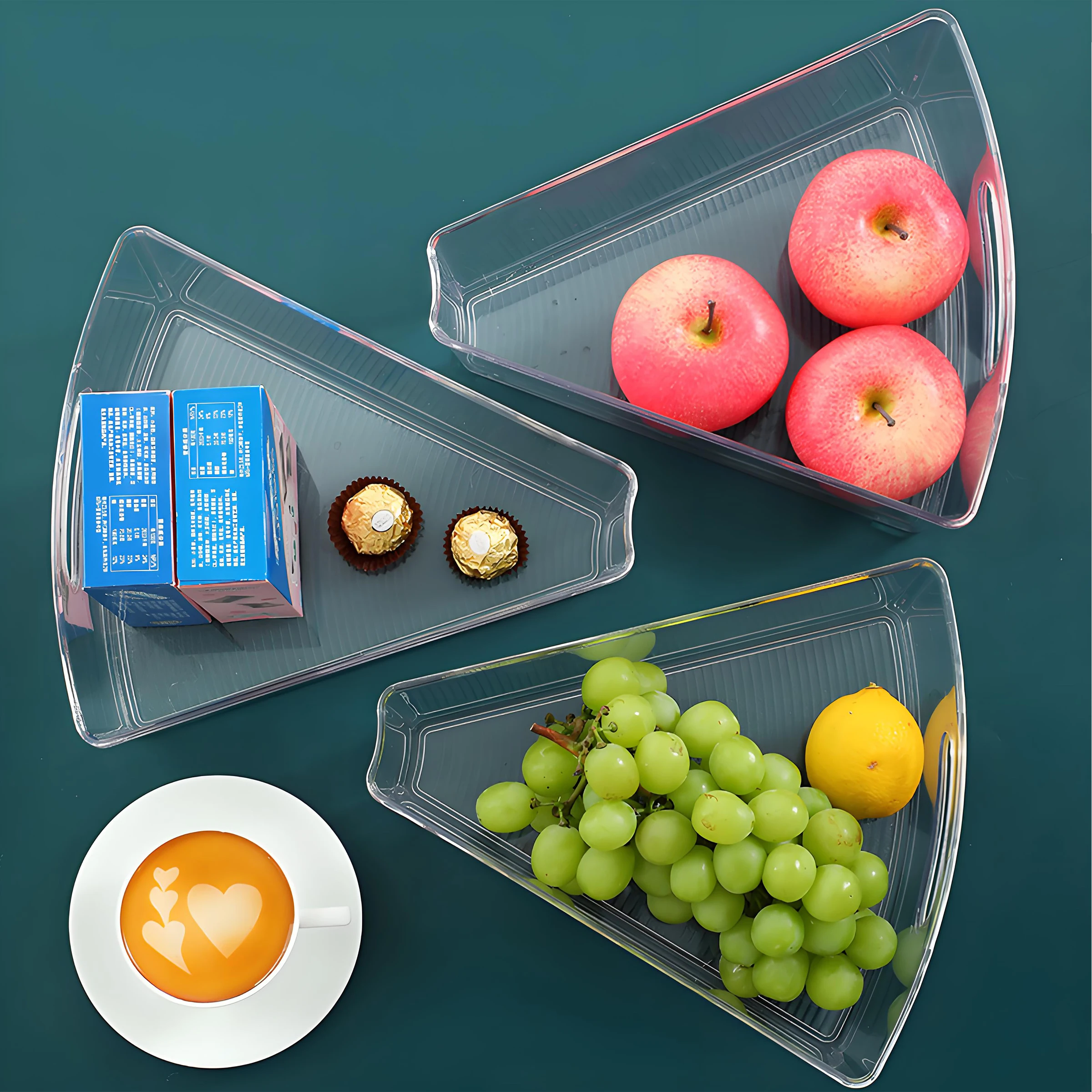 Hot Product Kitchen Clear Stackable Food Storage Bins Organizer For Cabinet With Handles