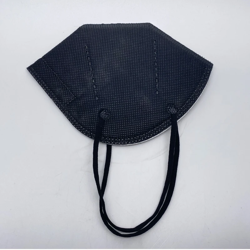 Маска Kn95 ffp2 черная, респиратор из нетканого полотна с заушными петлями, kn 95, с клапаном