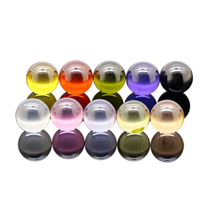5A Round Smooth Surface Flat Zircon Round Half Ball