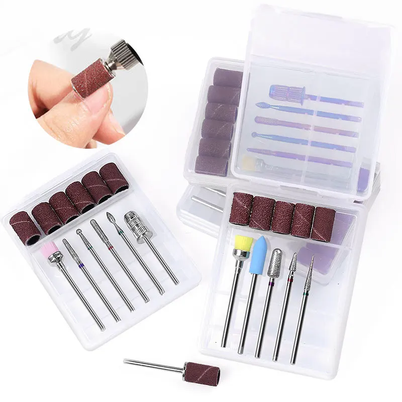 Jimdoa Wholesale Custom Diamond Nail Drill Bit Professional Carbide Nail Drill Bit Set