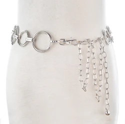 Модная поясная цепь металлический цепной ремень для женщин