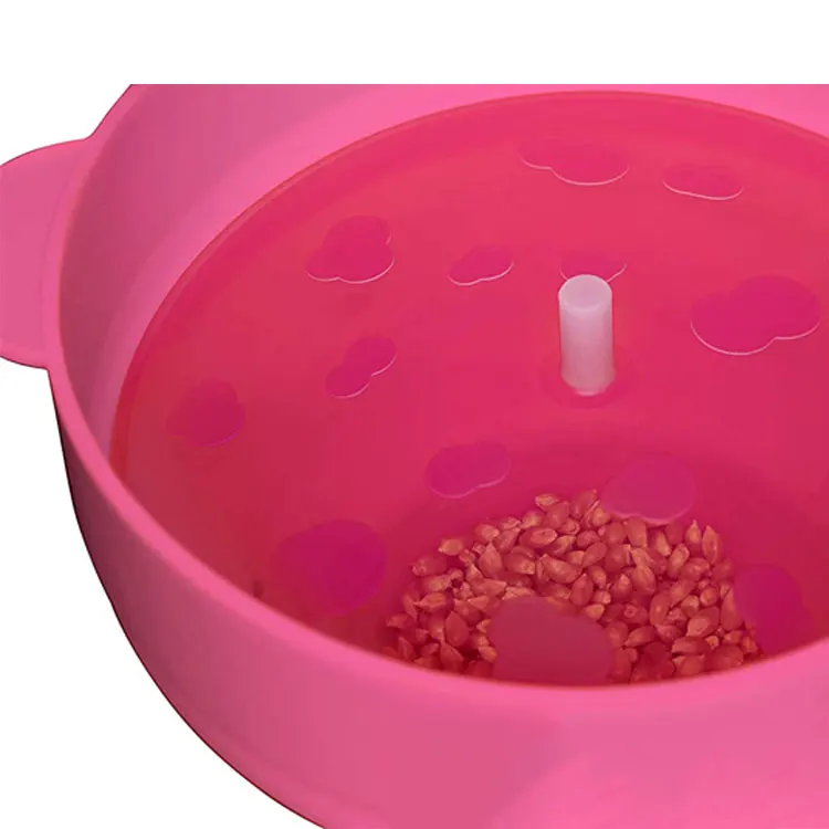 Customized Food Grade Colors Collapsible Silicone Rubber Popcorn Bucket With Lid Microwave Popcorn Popper Maker