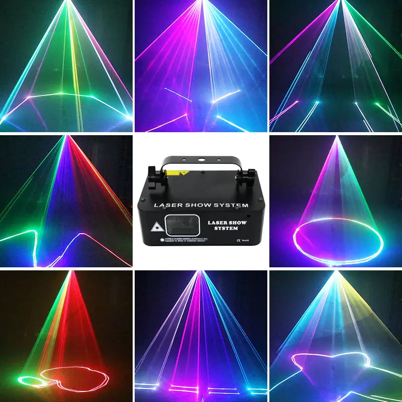 GAGA DMX-512 remote control DJ laser disco lamp stage light high quantity RGB laser