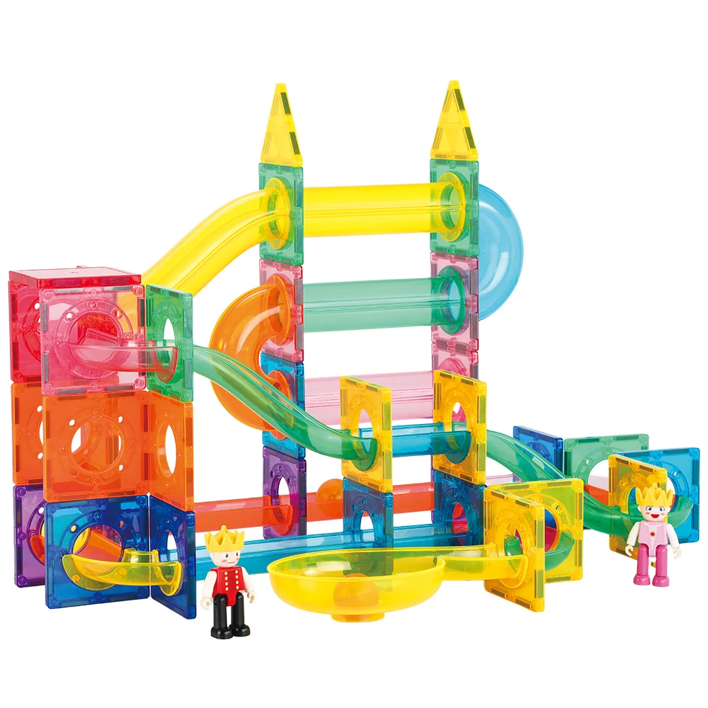 KEBO Hot Selling Building Blocks Set 80 PCS Maze Track Educational Construction Toys Latest Marble Run Toy