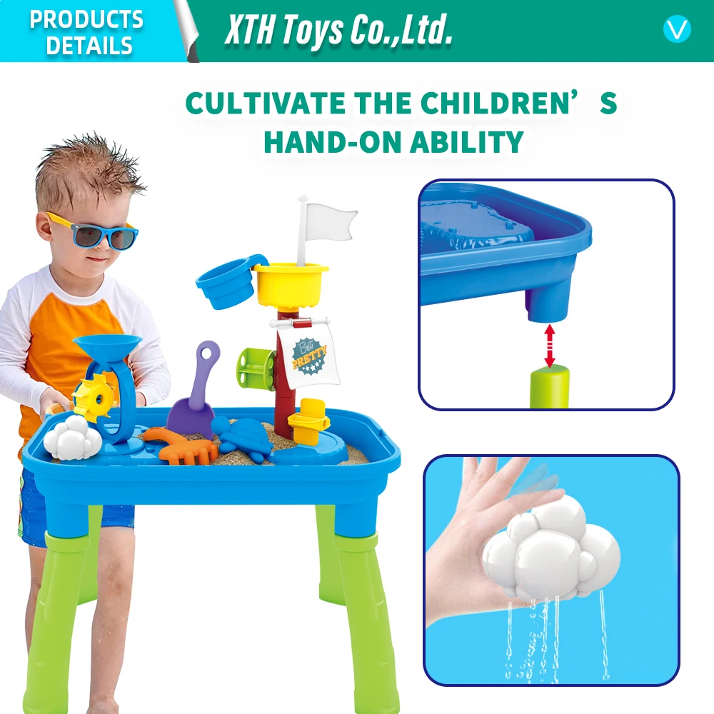 2023 New Arrivals Summer Toys Kids Sand and Water Table for Toddlers 3 in 1 Indoor & Outdoor Water Table for  For Boys and Girls