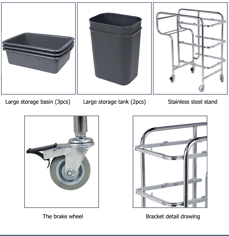 2020 New Design Kitchen Plastic Push Trolley Cart For Bowls Dishes Collection push cart